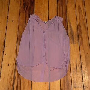 Wilfred silk Lavender Sleeveless Blouse